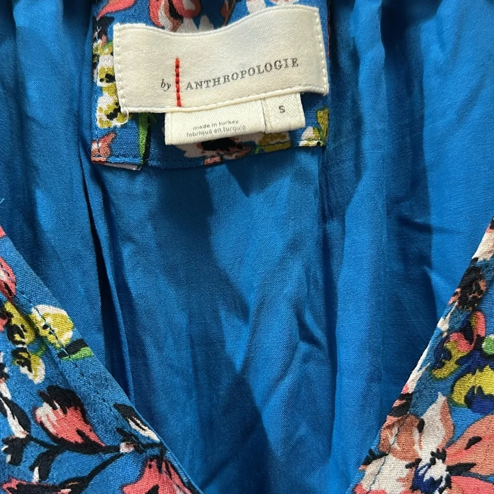 Anthropologie robin tiered multicolored floral dress size small - Picture 4 of 5